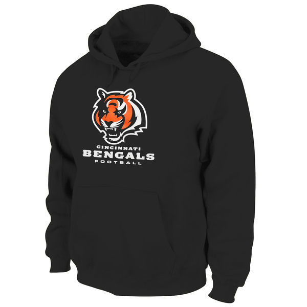 Men Cincinnati Bengals Critical Victory Pullover Hoodie Black